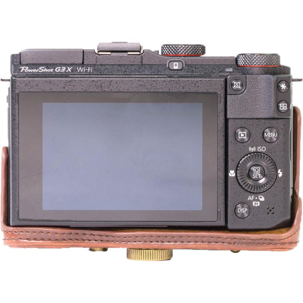 MegaGear Ever Ready PU Leather Camera Case with Strap for Canon PowerShot G3 X