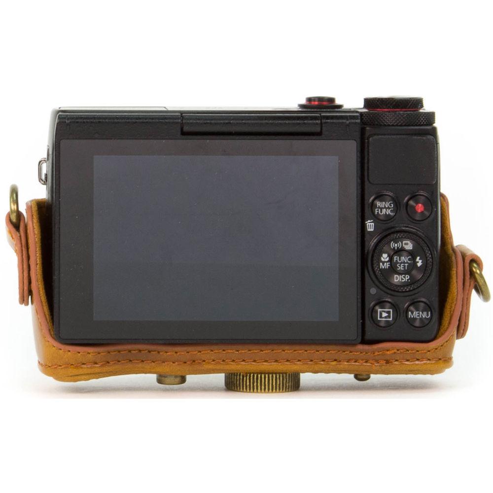 MegaGear Ever Ready PU Leather Camera Case with Strap for Canon PowerShot G7 X