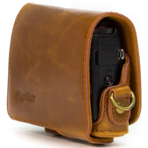 MegaGear Ever Ready PU Leather Camera Case with Strap for Canon PowerShot G7 X