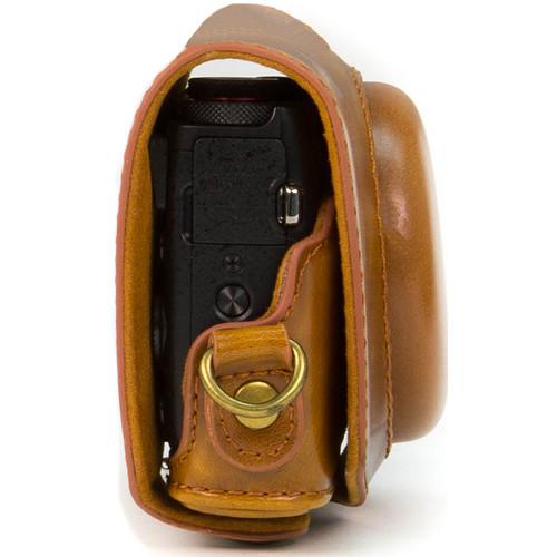 MegaGear Ever Ready PU Leather Camera Case with Strap for Canon PowerShot G7 X
