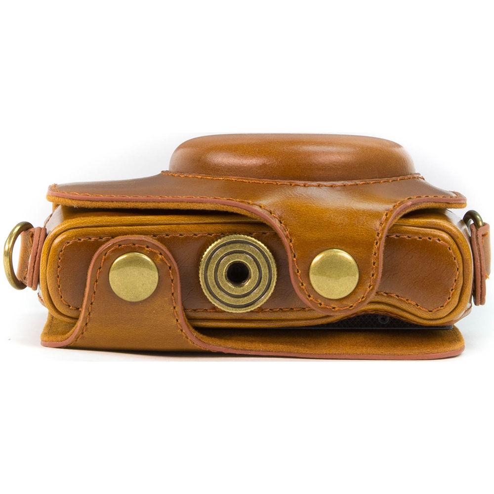 MegaGear Ever Ready PU Leather Camera Case with Strap for Canon PowerShot G7 X