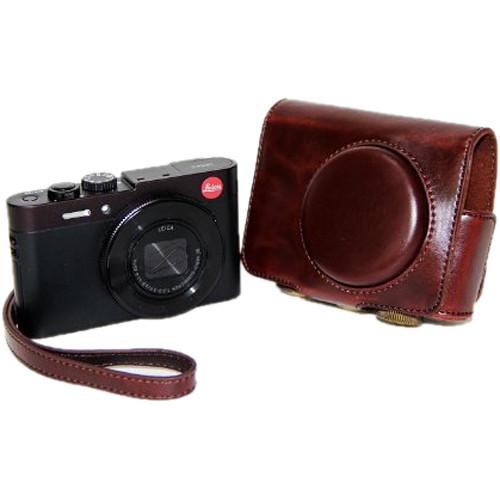 MegaGear Ever Ready PU Leather Camera Case with Strap for Panasonic Lumix DMC-LF1