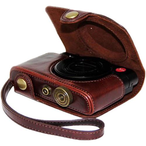MegaGear Ever Ready PU Leather Camera Case with Strap for Panasonic Lumix DMC-LF1
