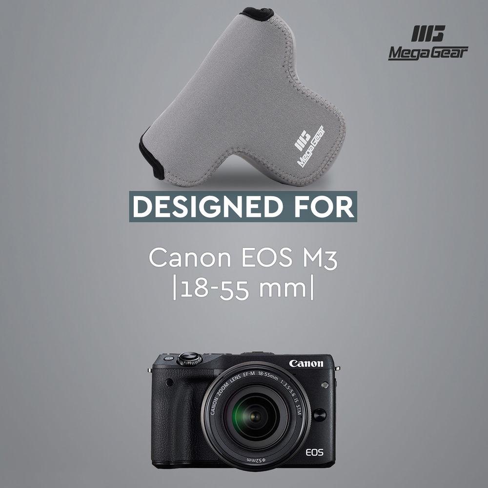 MegaGear Ultra-Light Neoprene Case for Canon EOS M3 with 18-55mm