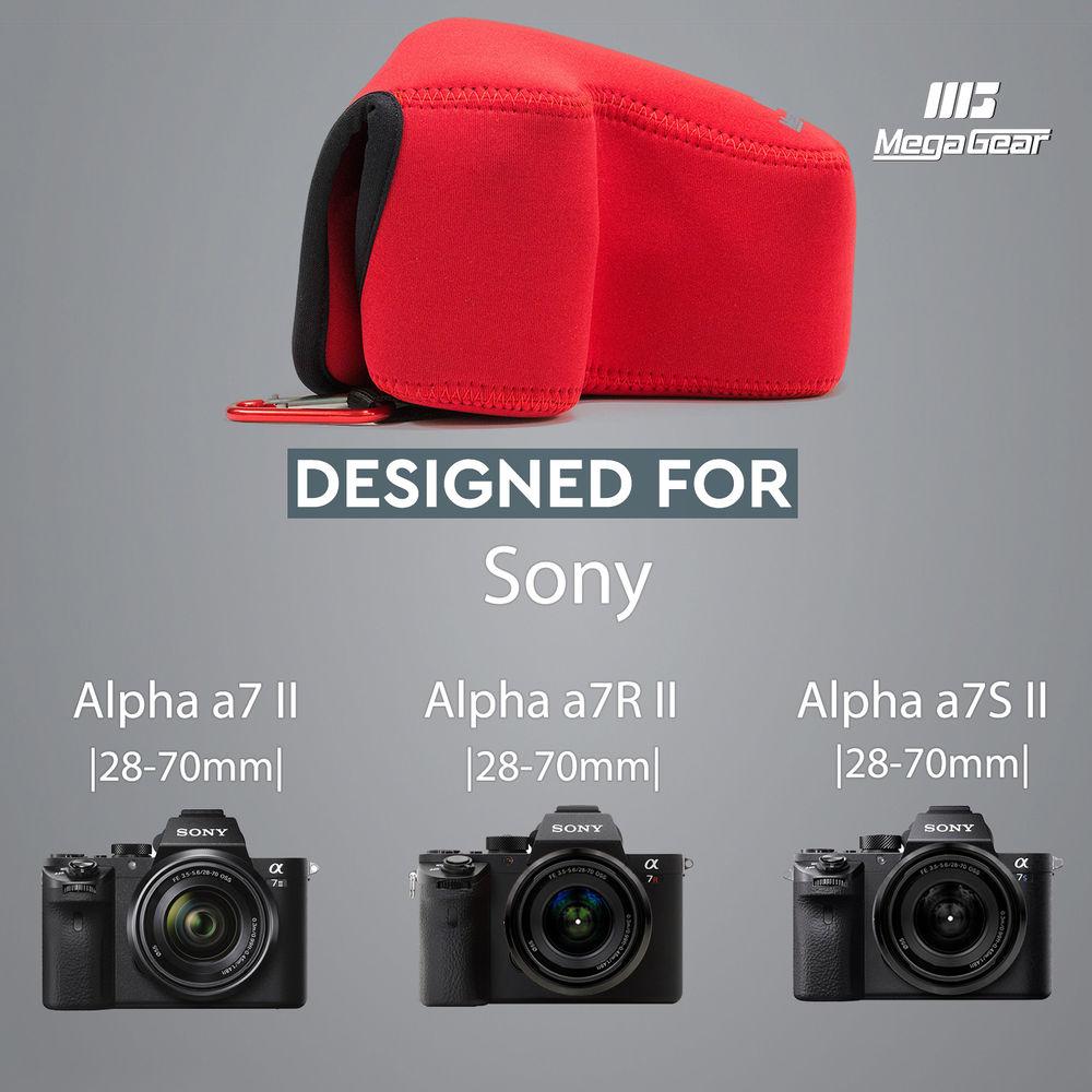 MegaGear Ultra-Light Neoprene Case for Sony Alpha a7 II, a7R II, or a7S II with 28-70mm