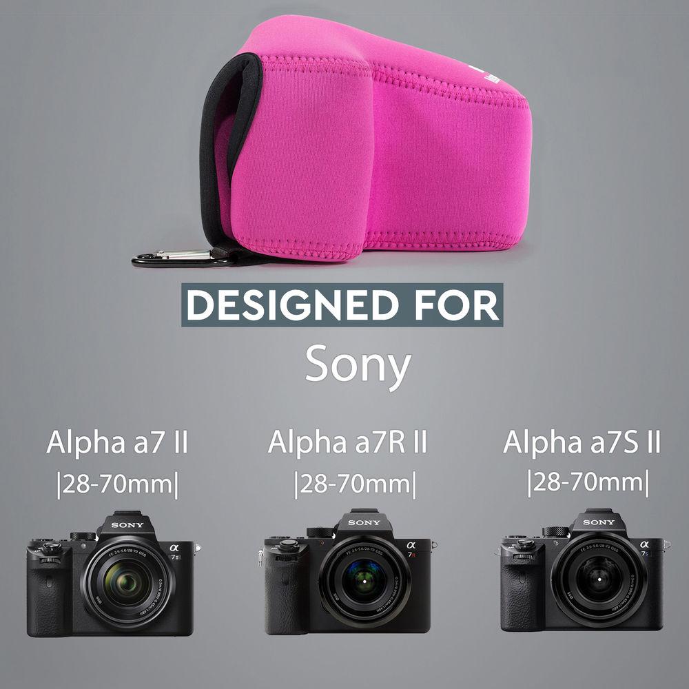 MegaGear Ultra-Light Neoprene Case for Sony Alpha a7 II, a7R II, or a7S II with 28-70mm