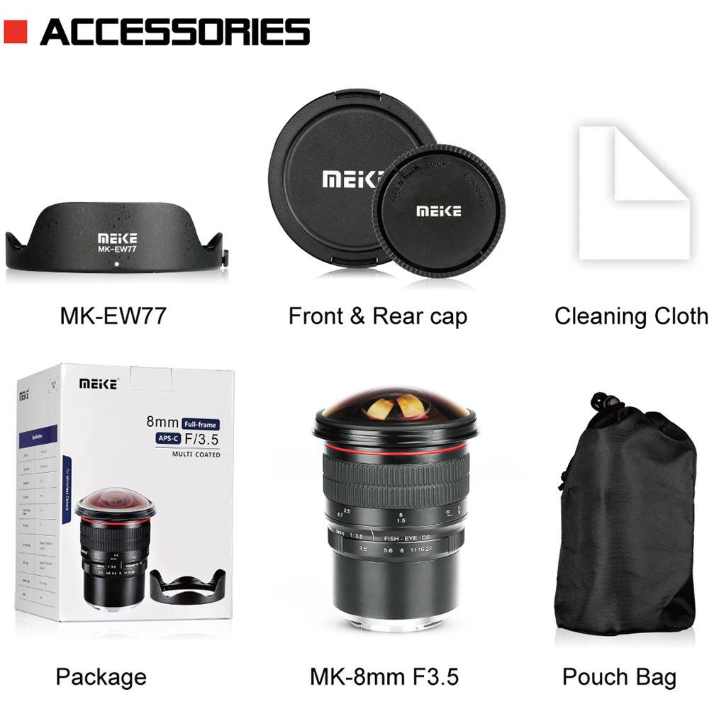 Meike MK-8mm f 3.5 Fisheye Lens for Sony E, Meike, MK-8mm, f, 3.5, Fisheye, Lens, Sony, E