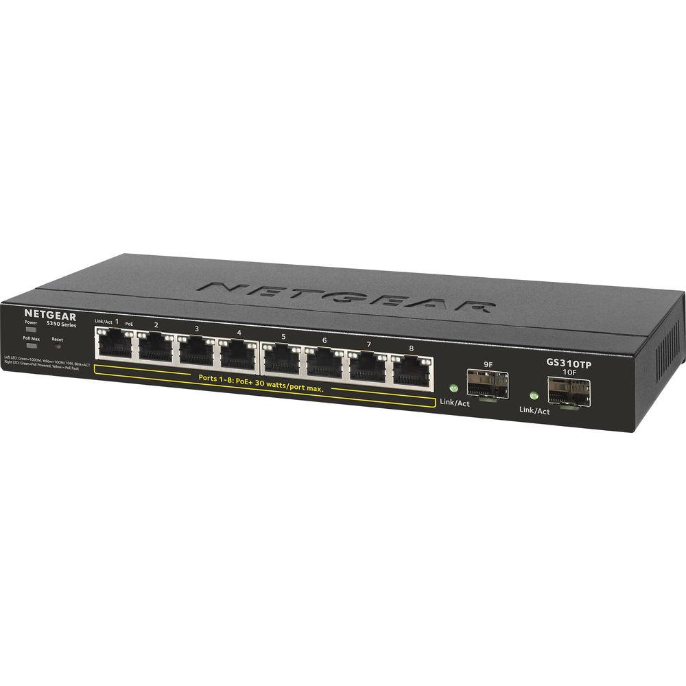 Netgear GS310TP S350 Series 8-Port Gigabit PoE Smart Managed Switch