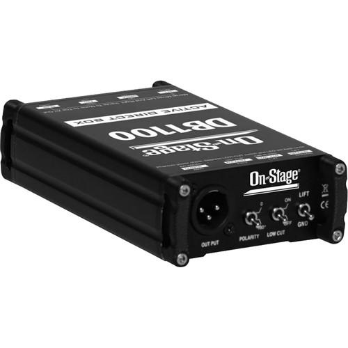 On-Stage DB1100 Active DI Box with Stereo-to-Mono Summing, On-Stage, DB1100, Active, DI, Box, with, Stereo-to-Mono, Summing