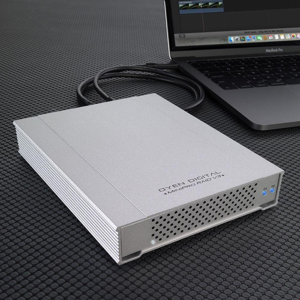 Oyen Digital MiniPro RAID V3 8TB 2-Bay USB 3.1 Type-C RAID Array