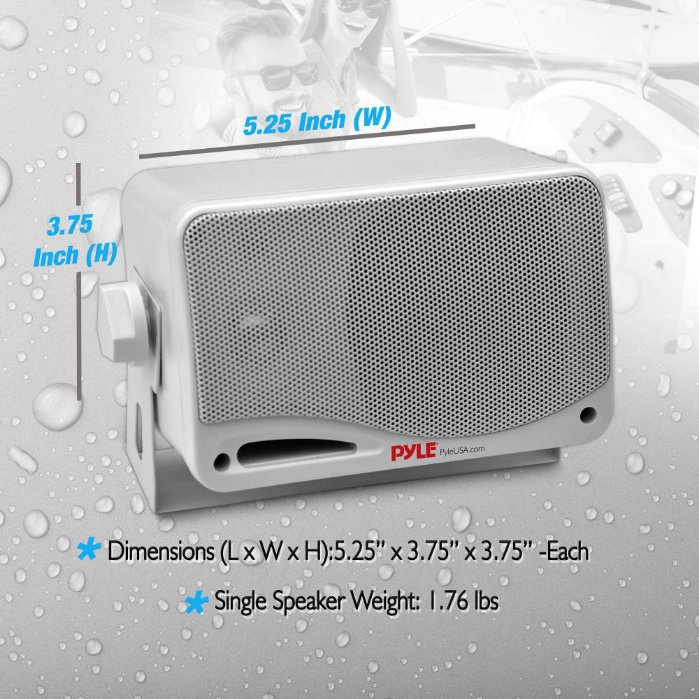 Pyle Pro 3.5 Bluetooth Home Speakers,3-Way Indoor Outdoor Waterproof Speaker System, 200 Watt
