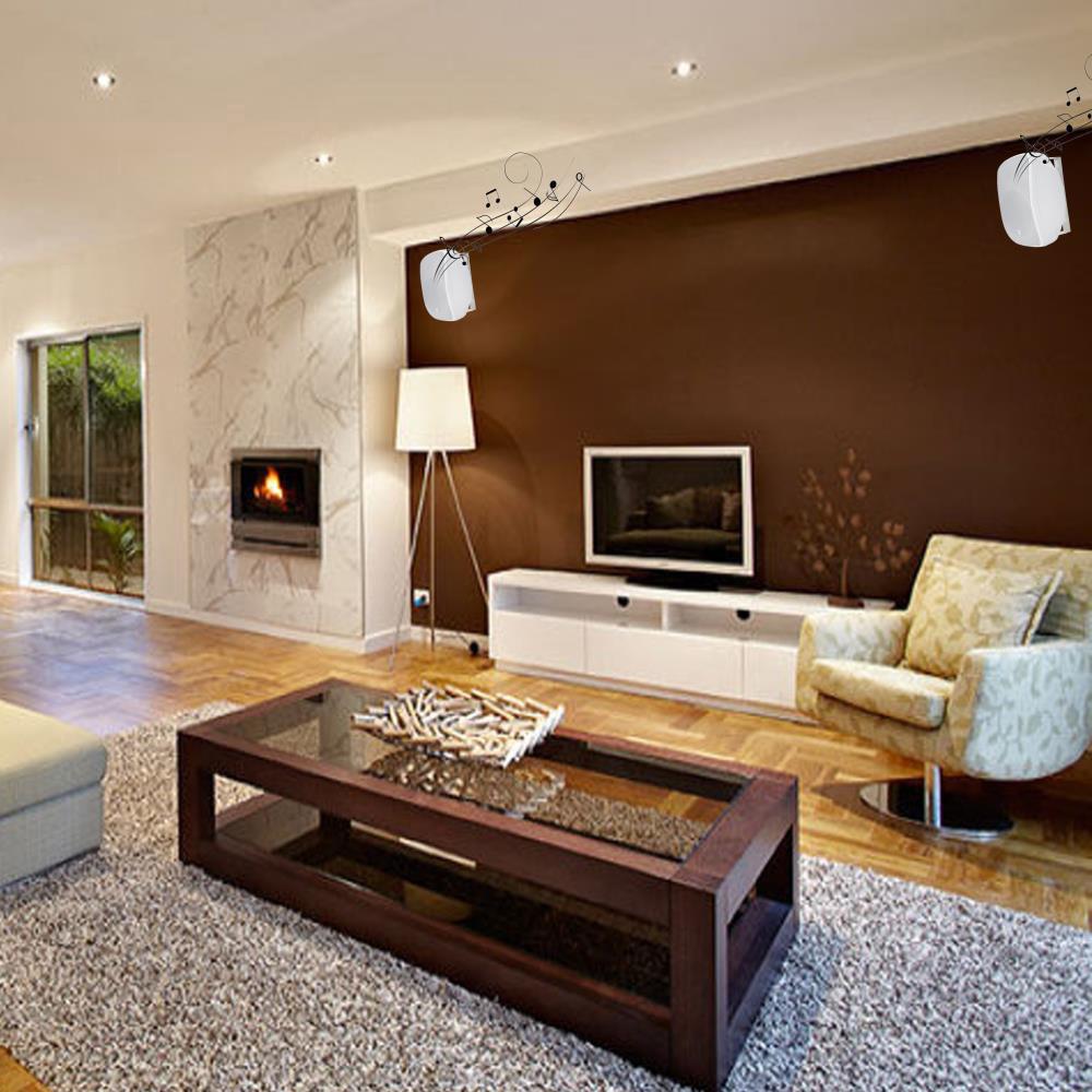 Pyle Pro 6.5" 1000 Watt Wall-Mount Marine Speakers with BT Audio RF Streaming