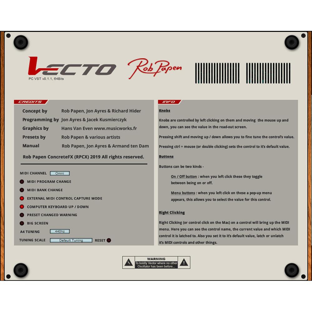 Rob Papen Vecto 4-Oscillator Vector Synthesizer Plug-In