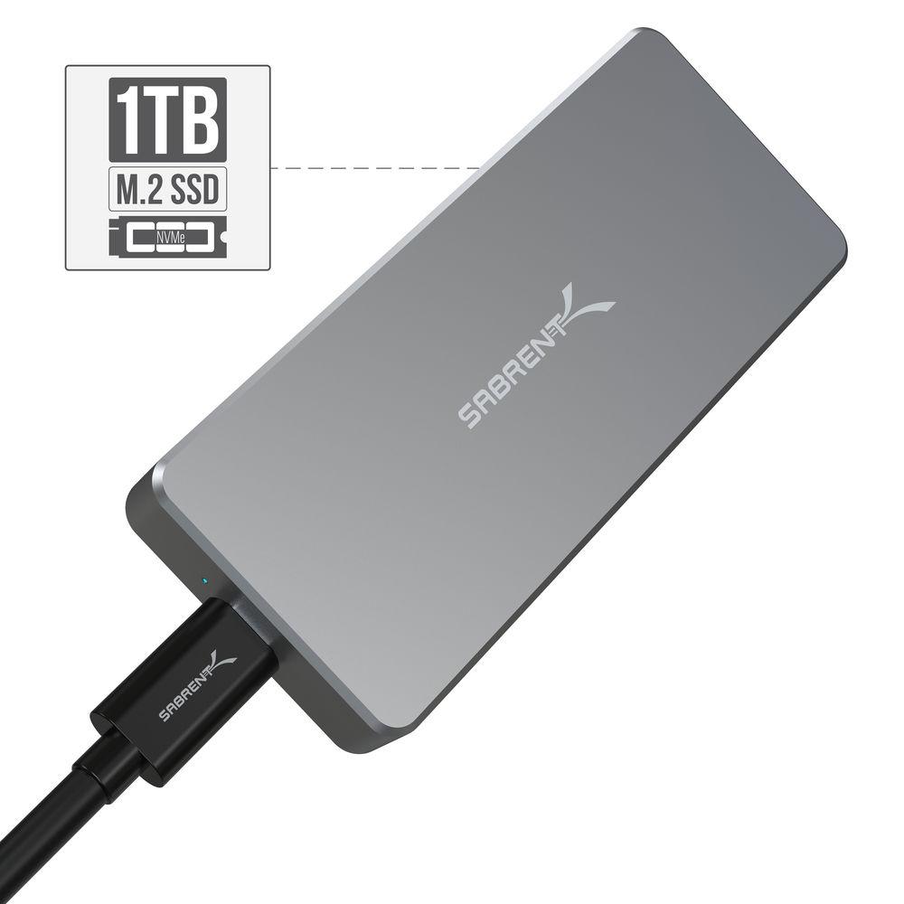 Sabrent 1TB Rocket Pro NVMe USB 3.1 External Aluminum SSD