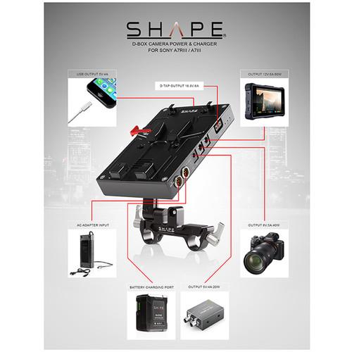 SHAPE D-Box Camera Power & Charger Kit for Sony a7R III and a7 III Series, SHAPE, D-Box, Camera, Power, &, Charger, Kit, Sony, a7R, III, a7, III, Series