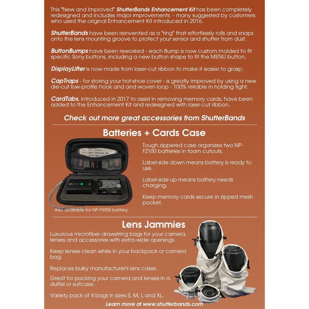 ShutterBands SB-101 Enhancement Kit for Sony E-Mount Cameras
