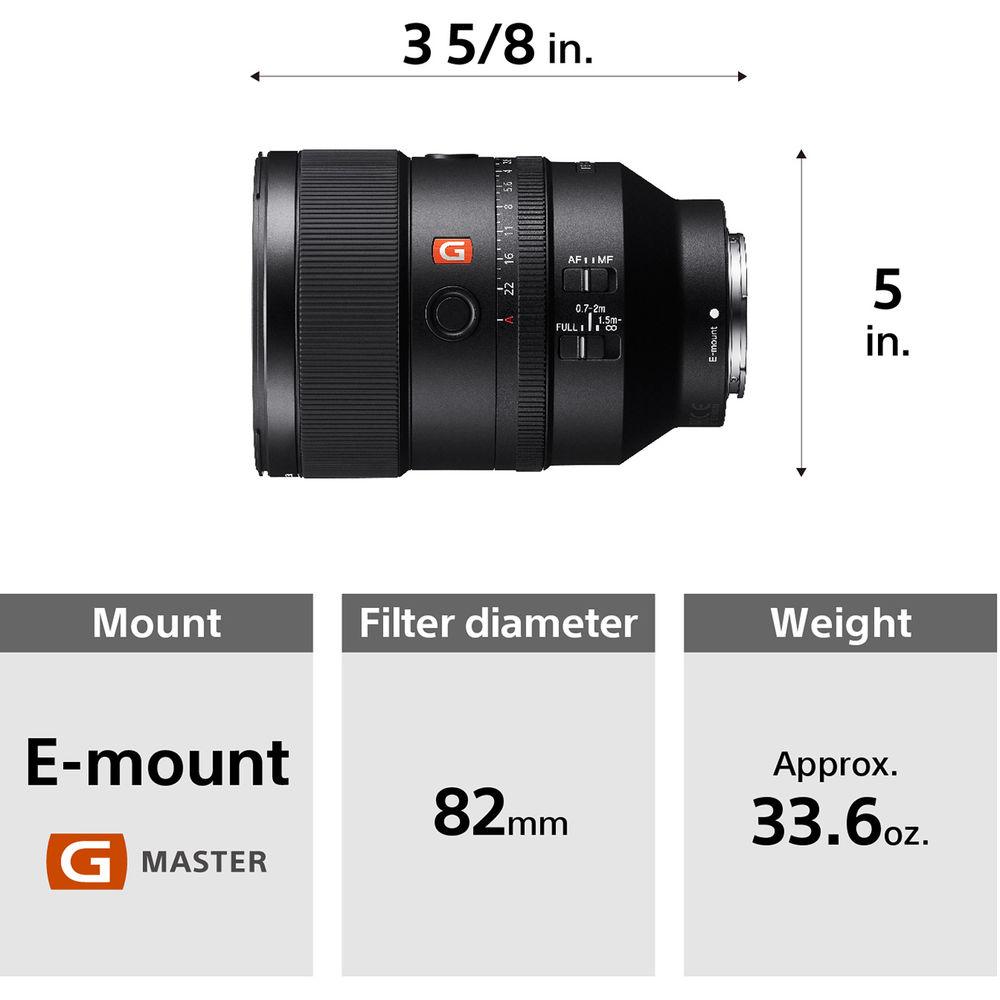 Sony FE 135mm f 1.8 GM Lens