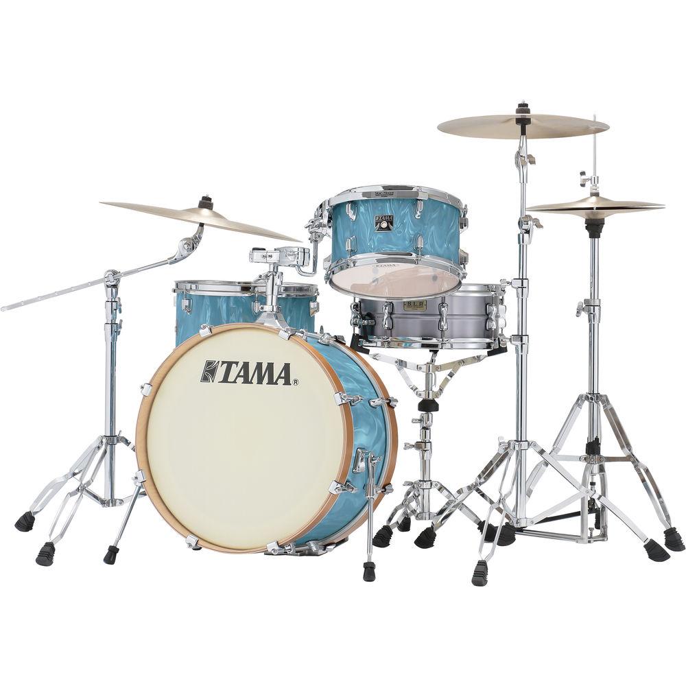 Tama Starclassic Maple Vintage 3-Piece Shell Pack with 22" Bass Drum Turquoise Satin Haze
