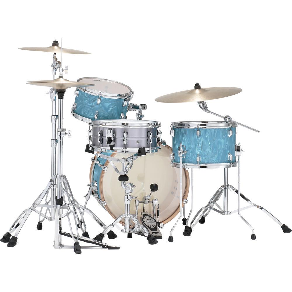 Tama Starclassic Maple Vintage 3-Piece Shell Pack with 22" Bass Drum Turquoise Satin Haze