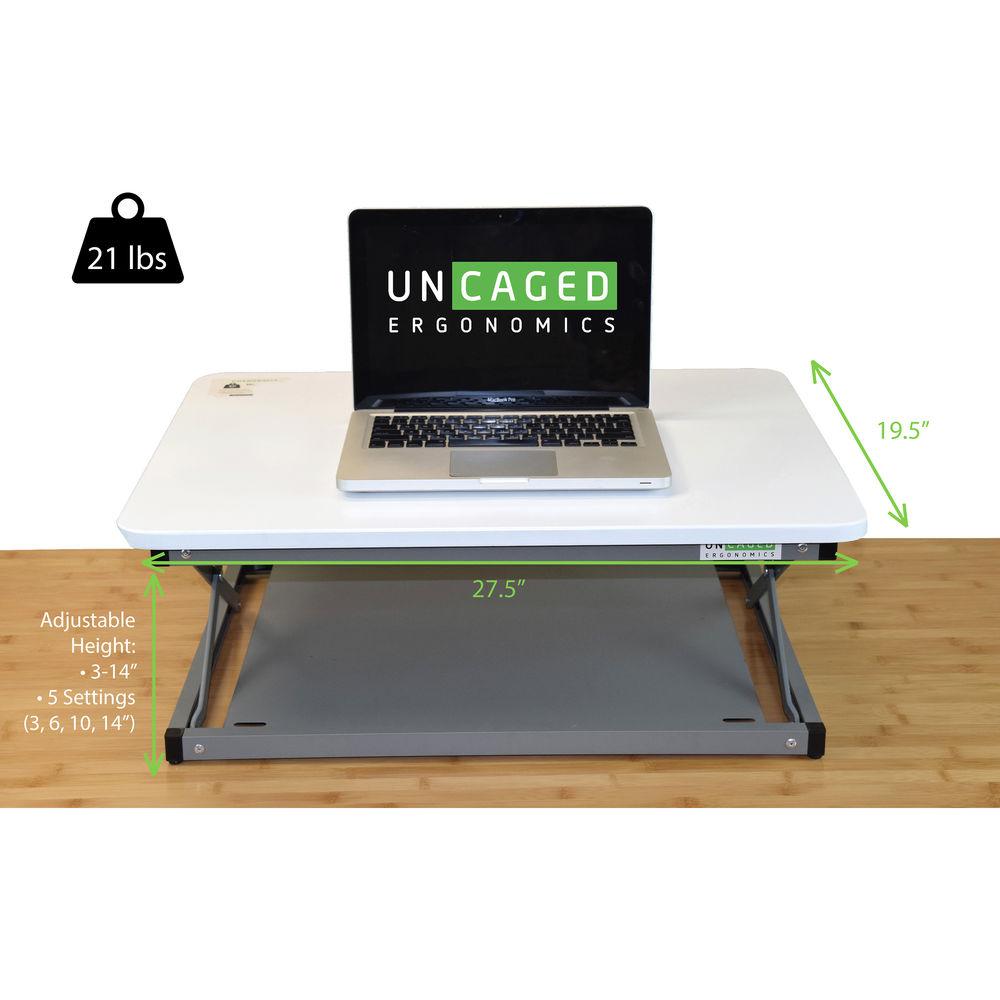 Uncaged Ergonomics Changedesk Mini Black Standing Desk
