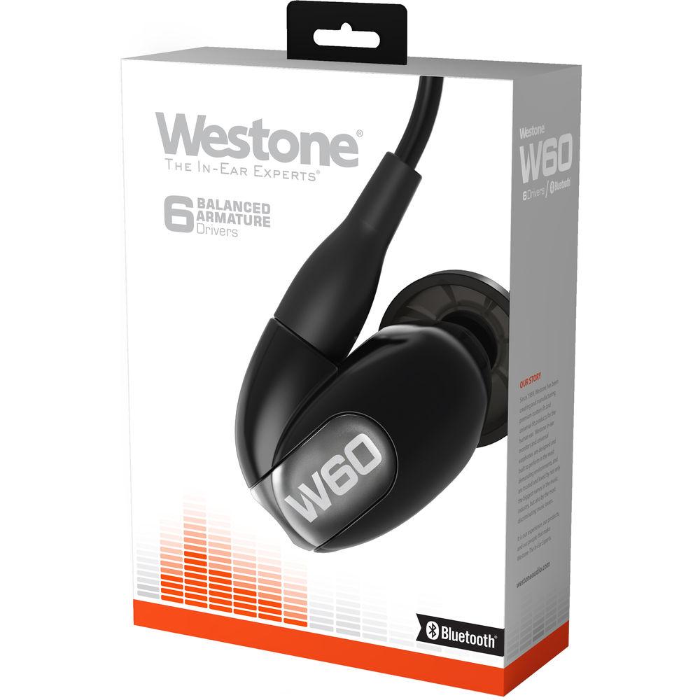 Westone W60 Gen 2 Six-Driver True-Fit Earphones with MMCX Audio and Bluetooth Cables