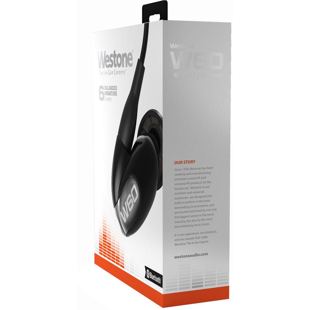 Westone W60 Gen 2 Six-Driver True-Fit Earphones with MMCX Audio and Bluetooth Cables