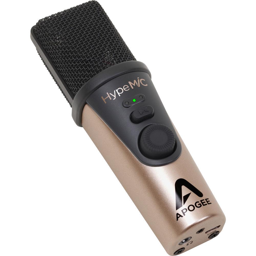 Apogee Electronics HypeMiC USB Cardioid Condenser Microphone with Built-In Analog Compressor