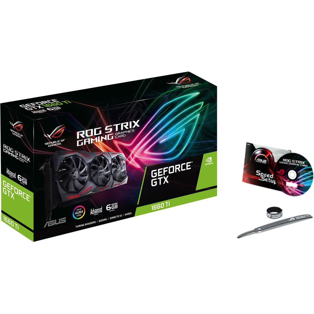 ASUS Republic of Gamers Strix GeForce GTX 1660 Ti Advanced Edition Graphics Card