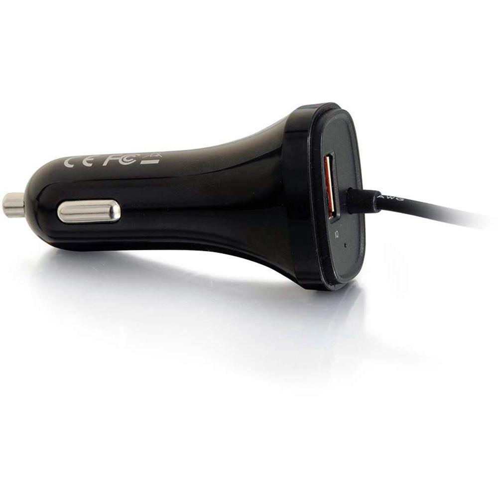 C2G 5.8A 4-Port USB Passenger Extension Car Charger