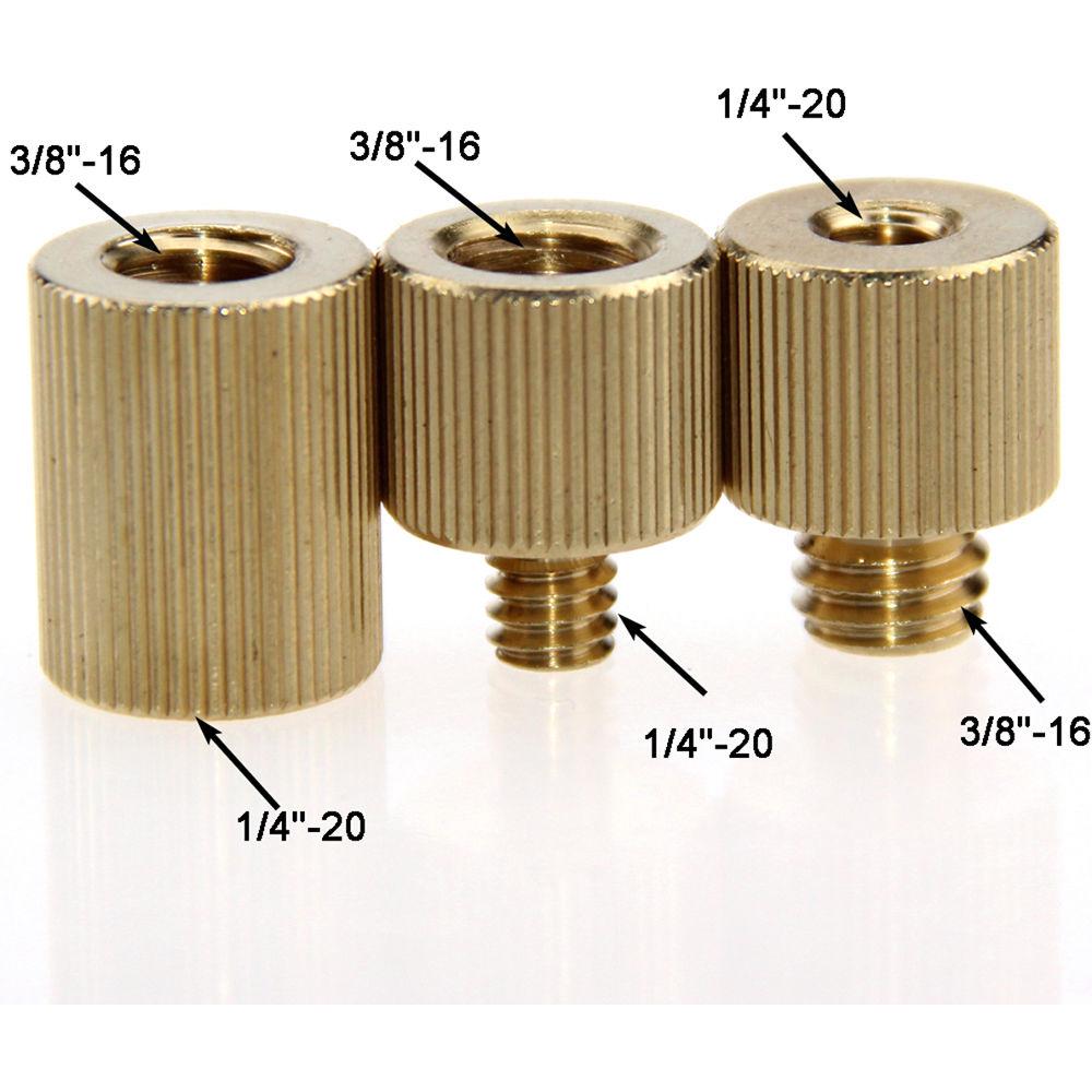 CAMVATE 1 4"-20 To 3 8"-16 , 3 8"-16 To 1 4"-20 And 1 4"-20 To 3 8"-16 Screw Adapter