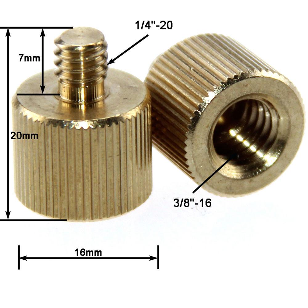 CAMVATE 1 4"-20 To 3 8"-16 , 3 8"-16 To 1 4"-20 And 1 4"-20 To 3 8"-16 Screw Adapter