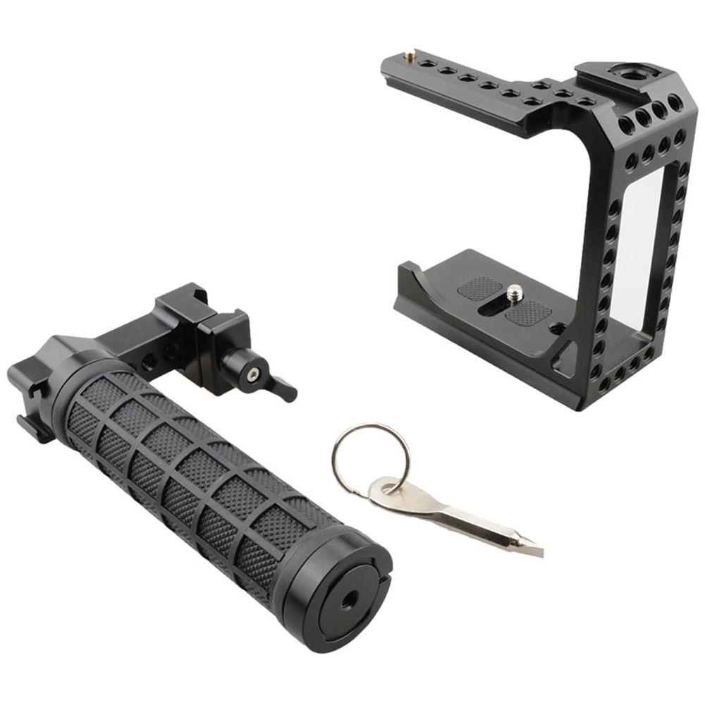CAMVATE Camera Cage with Rubber Handle for Sony a7 Series
