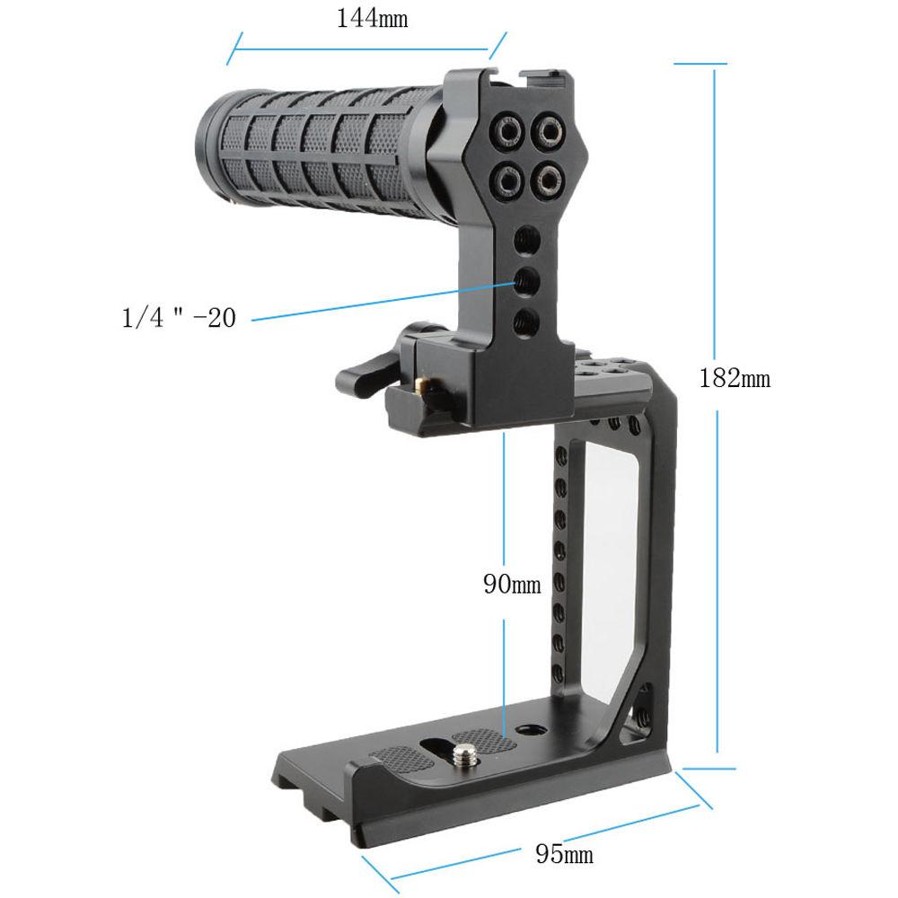 CAMVATE Camera Cage with Rubber Handle for Sony a7 Series
