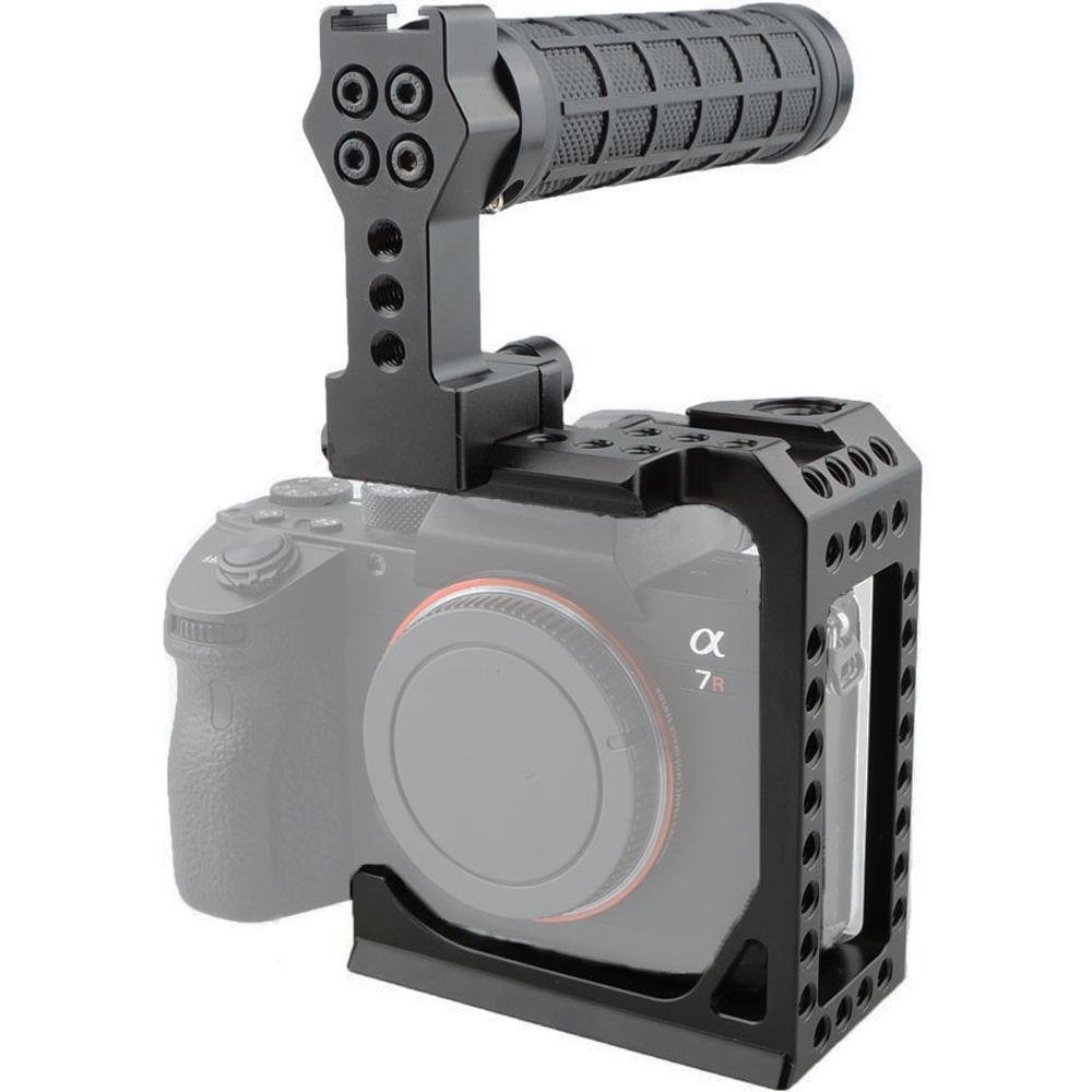 CAMVATE Camera Cage with Rubber Handle for Sony a7 Series