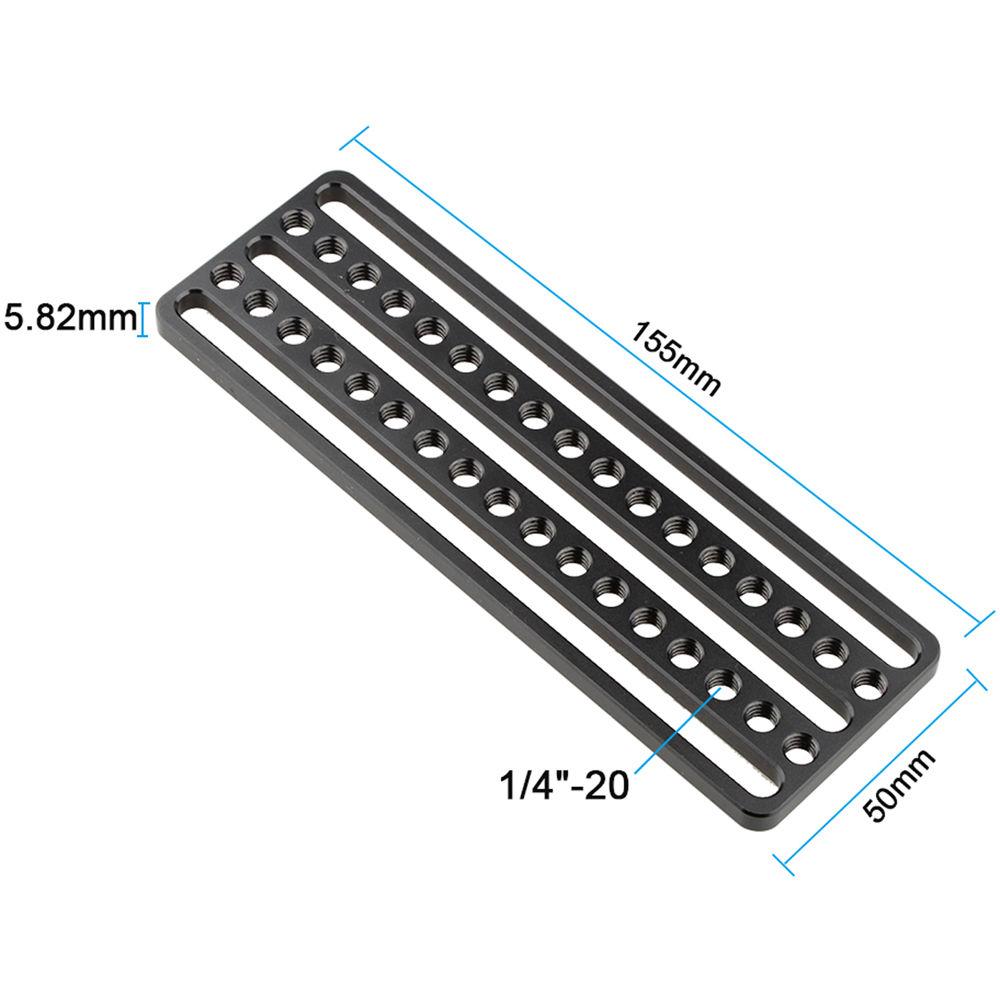 CAMVATE Mounting Cheese Plate with 1 4"-20 Threaded Holes for Monitor Cage