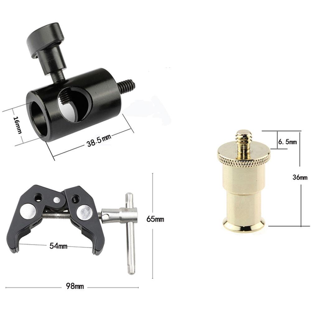 CAMVATE Super Clamp With Light Stand Adapter