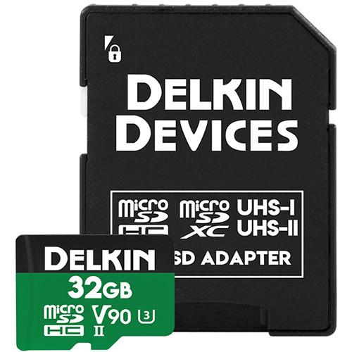 Delkin Devices 32GB Power UHS-II microSDHC Memory Card
