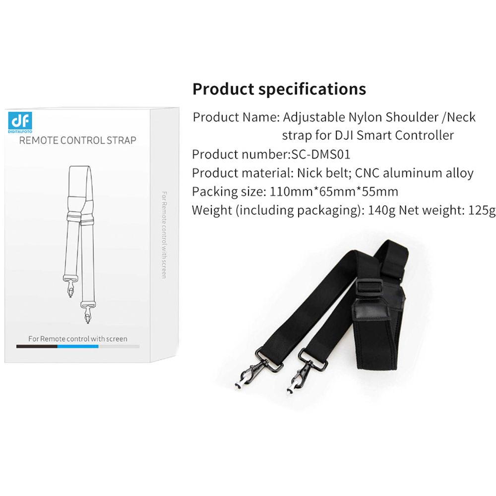 DigitalFoto Solution Limited Adjustable Rubber And Nylon Shoulder Neck Strap For DJI Smart Controller