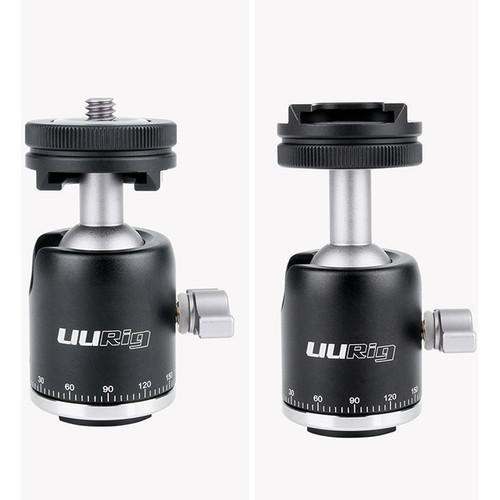 DigitalFoto Solution Limited Cold Shoe 1 4" Screw 2-in-1 Mini Ball Head