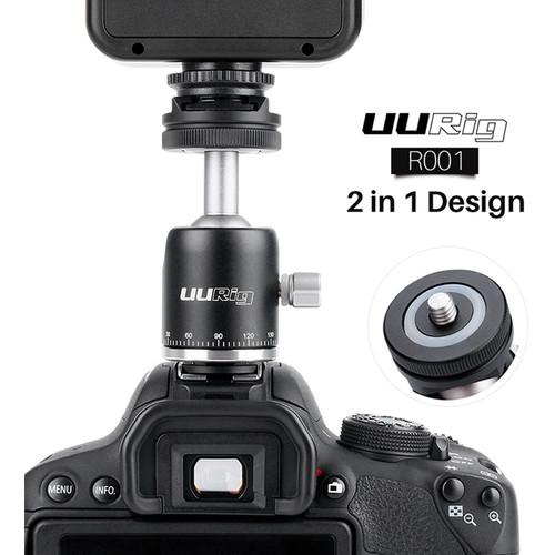 DigitalFoto Solution Limited Cold Shoe 1 4" Screw 2-in-1 Mini Ball Head