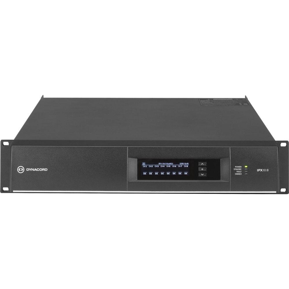 Dynacord IPX10:8 DSP Power Amplifier 8x1250W With Omneo Dante-Fir Drive, Install-32A Powercon Power Connector