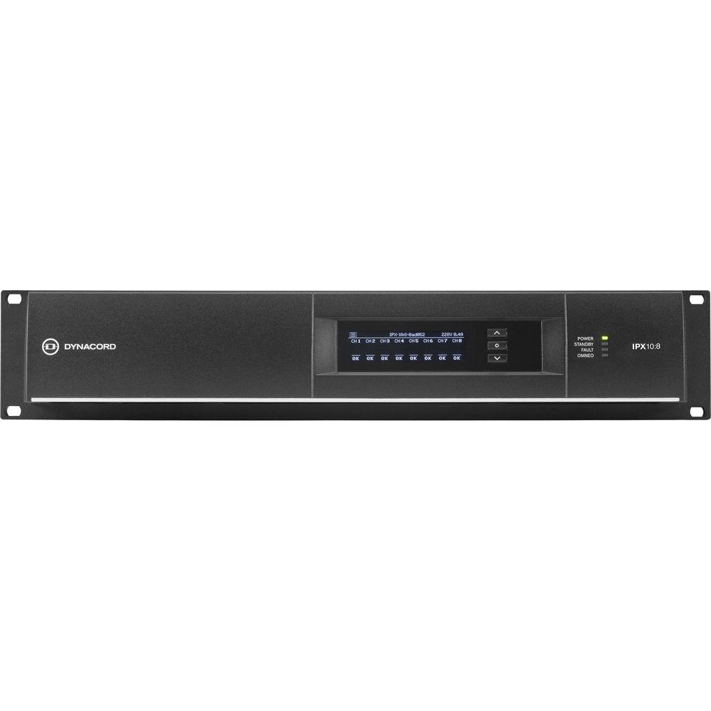 Dynacord IPX10:8 DSP Power Amplifier 8x1250W With Omneo Dante-Fir Drive, Install-32A Powercon Power Connector