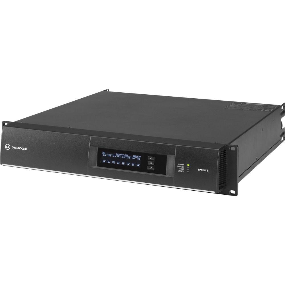 Dynacord IPX10:8 DSP Power Amplifier 8x1250W With Omneo Dante-Fir Drive, Install-32A Powercon Power Connector