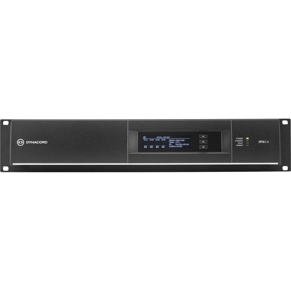 Dynacord IPX5:4 DSP Power Amplifier 4x1250W With Omneo Dante-Fir Drive, Install-32A Powercon Power Connector