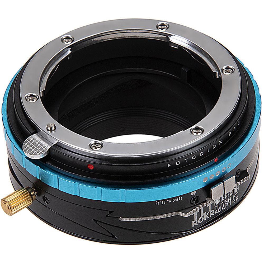FotodioX Pro Tilt and Shift ROKR Lens Adapter for Nikon F Mount G-Type Lens to FUJIFILM X-Series Camera