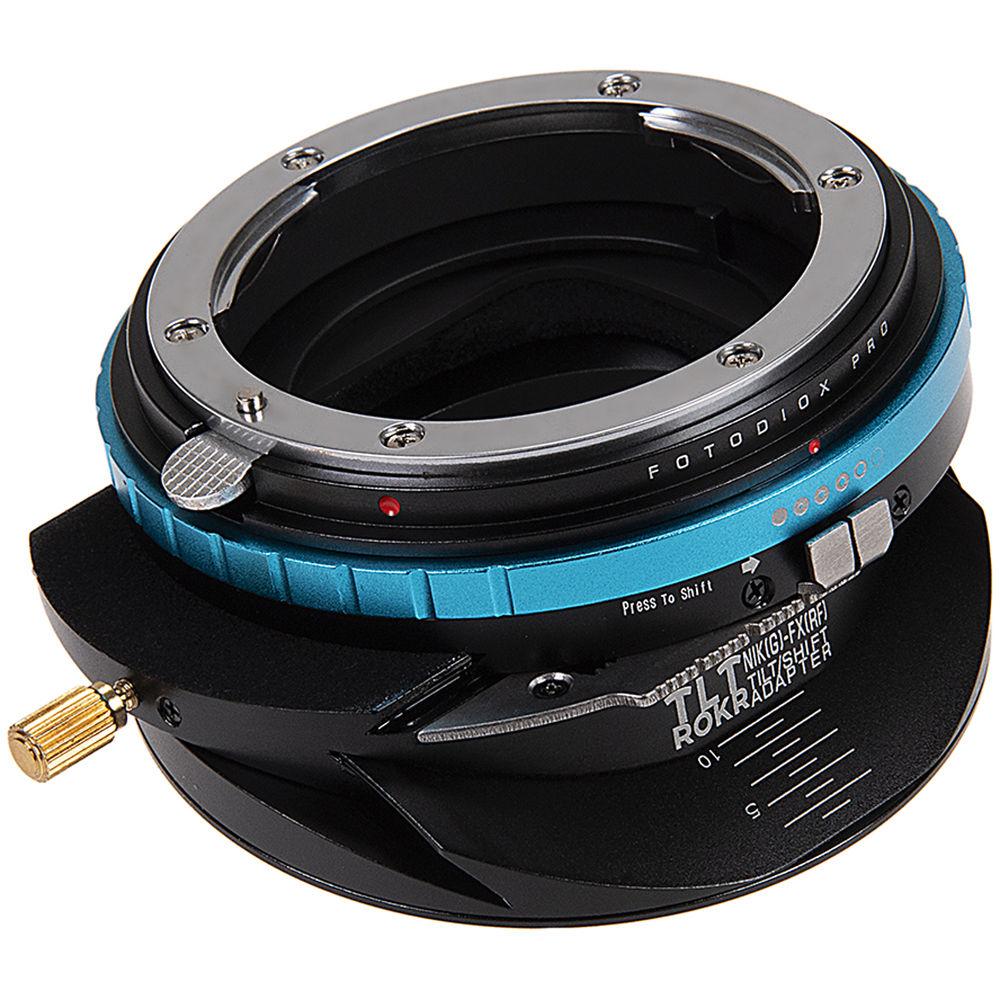 FotodioX Pro Tilt and Shift ROKR Lens Adapter for Nikon F Mount G-Type Lens to FUJIFILM X-Series Camera
