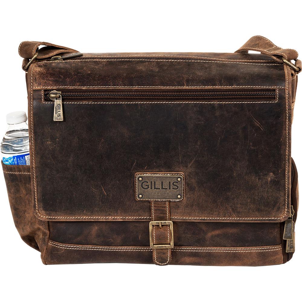 GILLIS LONDON Trafalgar Leather Messenger Bag