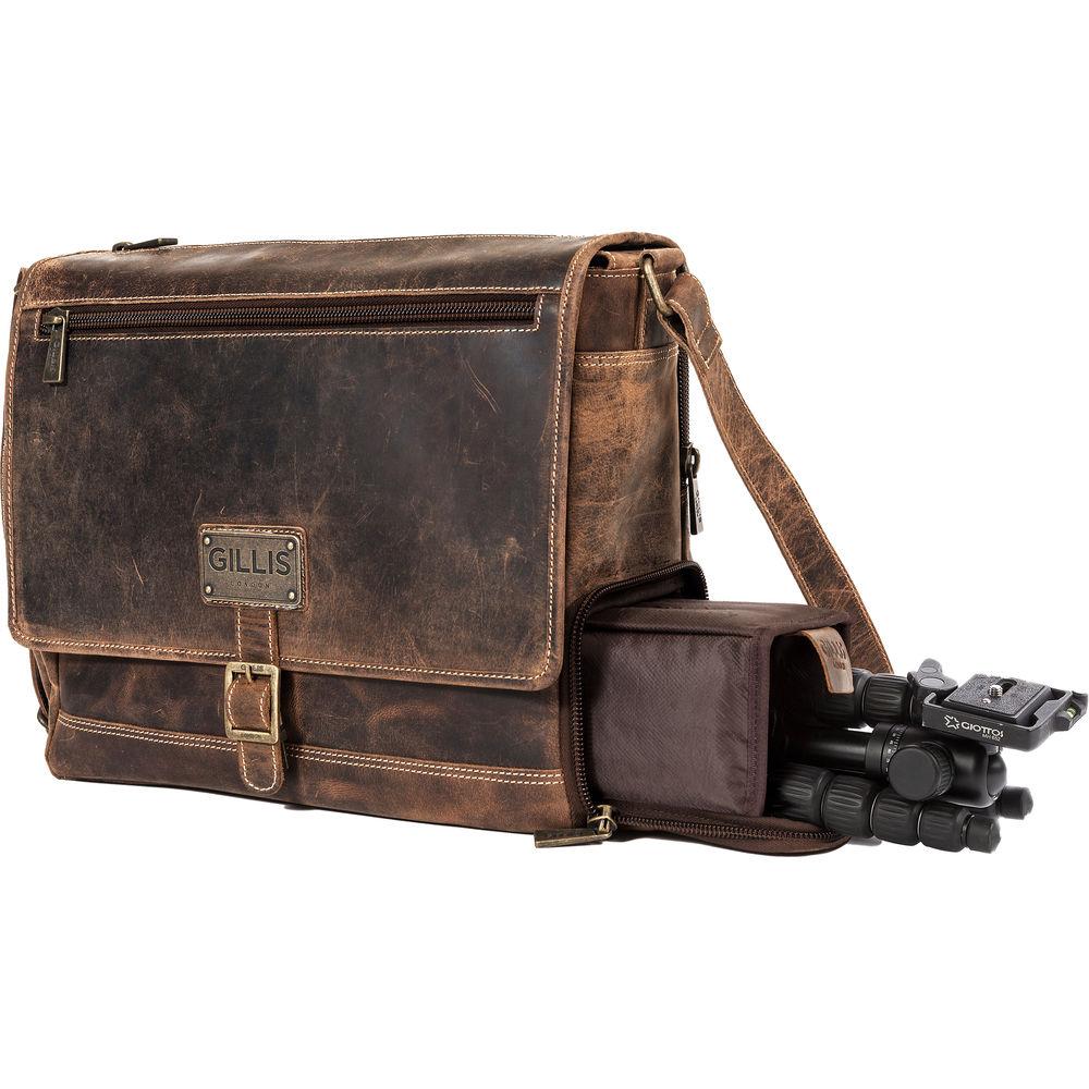 GILLIS LONDON Trafalgar Leather Messenger Bag