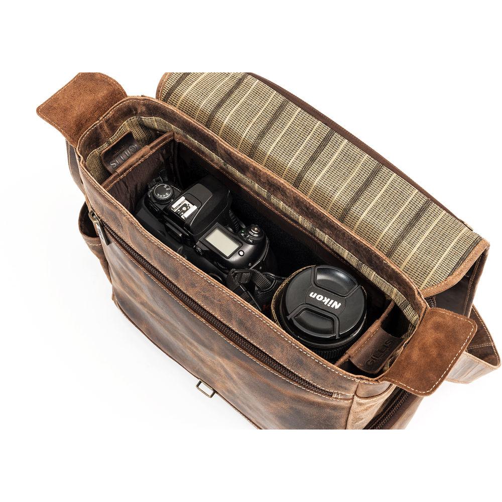 GILLIS LONDON Trafalgar Leather Messenger Bag