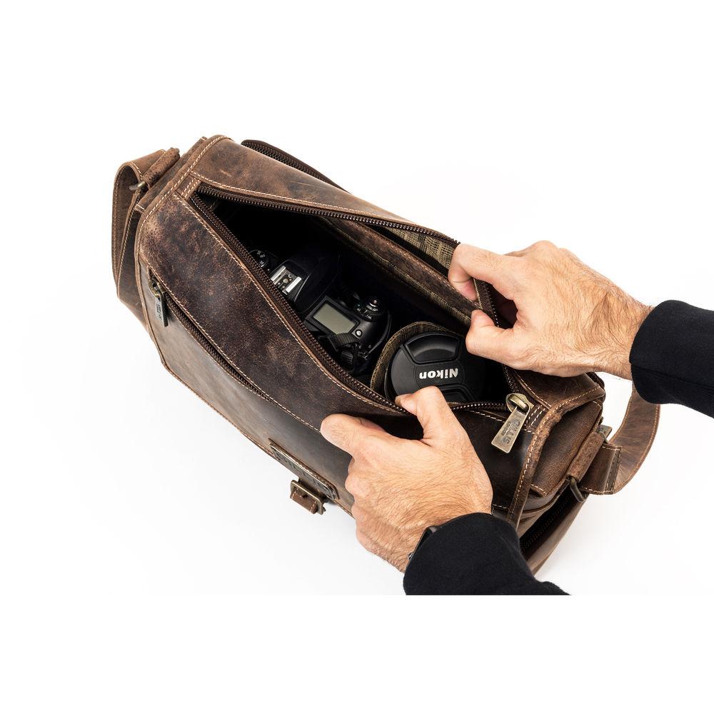 GILLIS LONDON Trafalgar Leather Messenger Bag